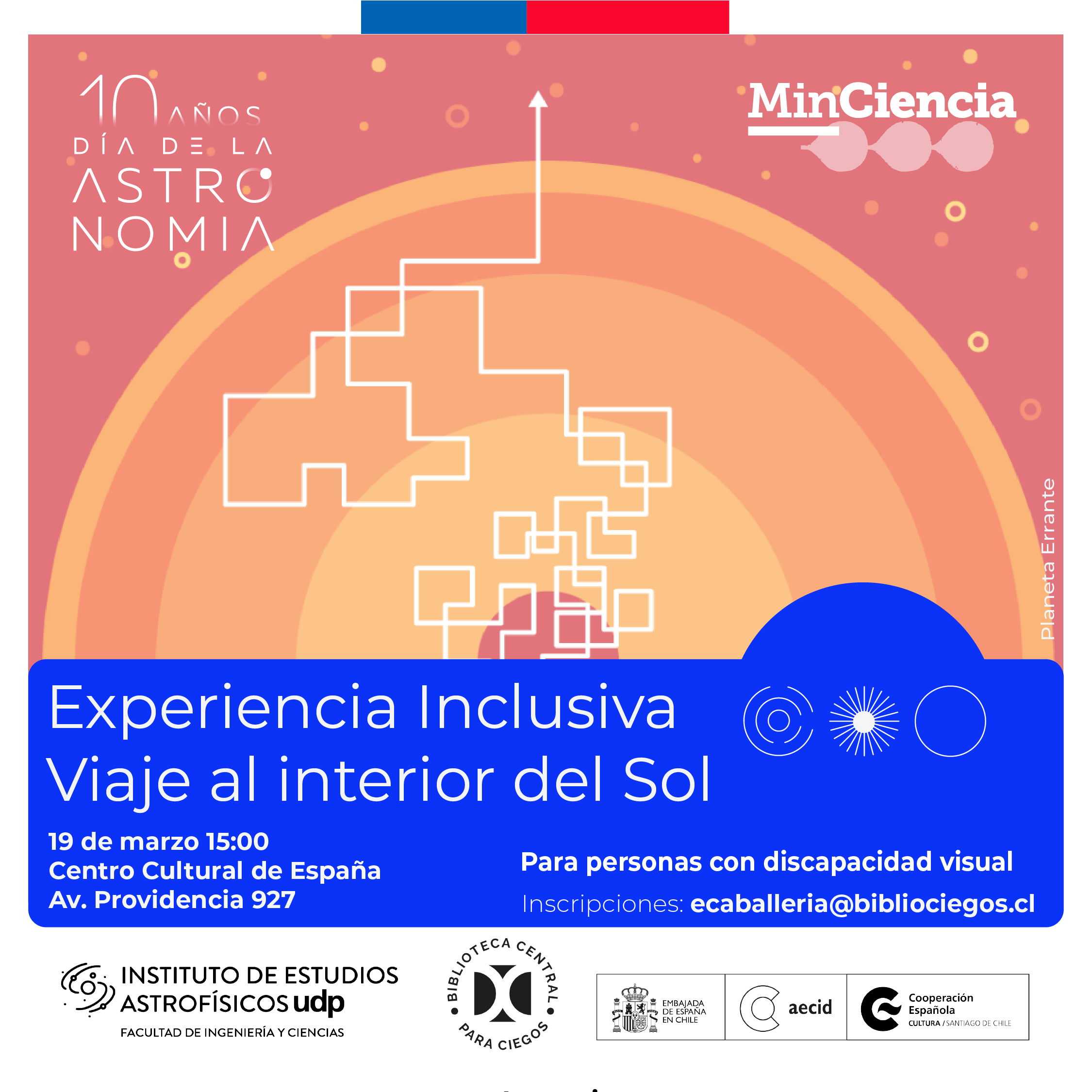 Experiencia inclusiva “Viaje hacia el interior del Sol”