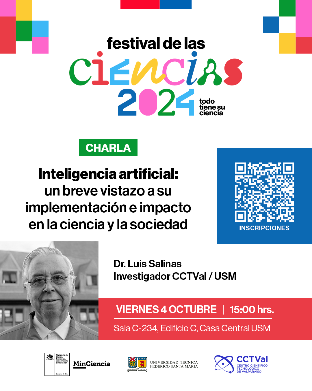 Charla « Inteligencia artificial: un breve vistazo a su implementación e impacto en la ciencia y la sociedad»